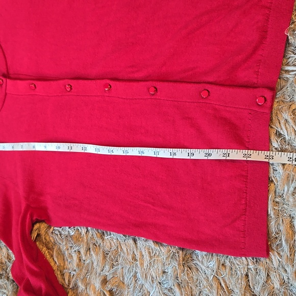 Kate Spade red cardigan with bow details - Picture 8 of 14
